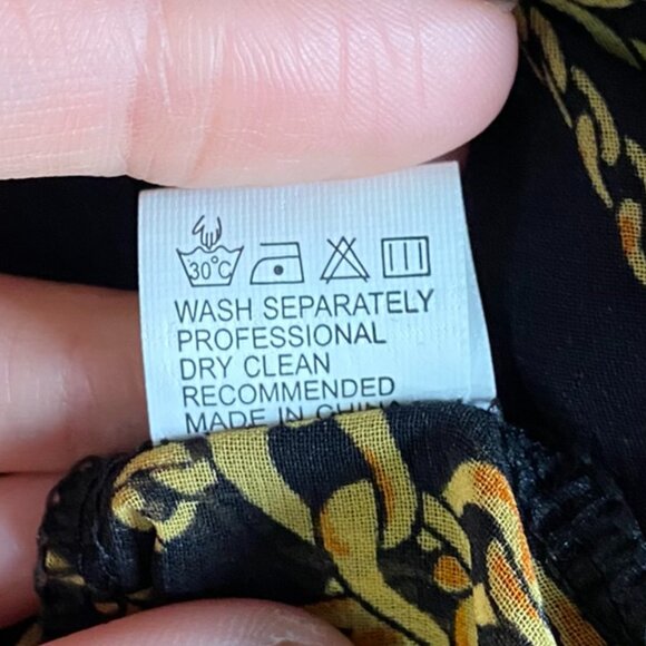 Candy Couture (Size L) Shear Chain Pattern Cropped Blouse - Picture 6 of 6